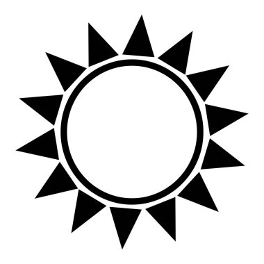 soyut güneş şekli