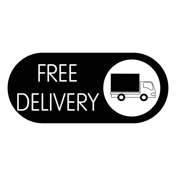 Free Delivery Object — Stock Vector
