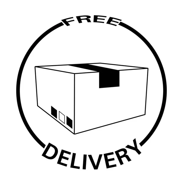 Free Delivery Object — Stock Vector