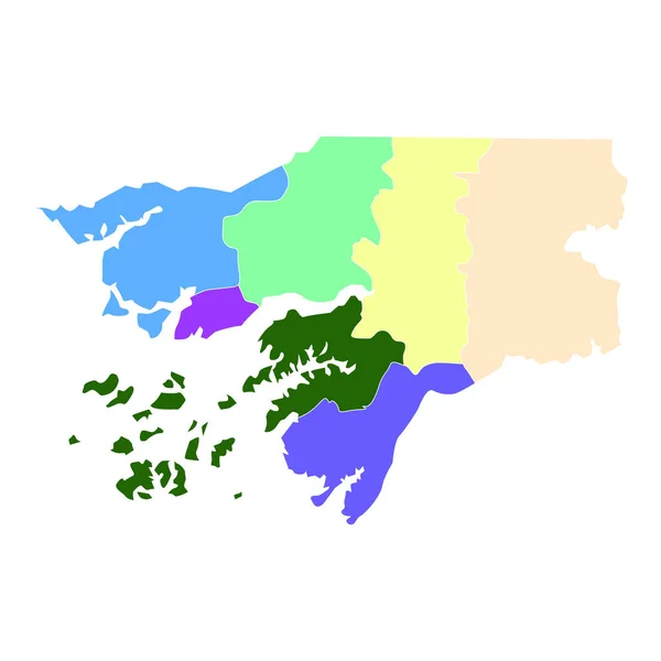 Mappa astratta del paese — Vettoriale Stock