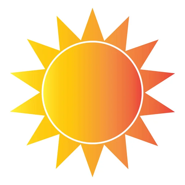 抽象的な太陽の形 — ストックベクタ