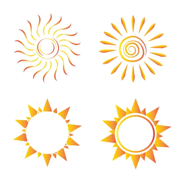 Forme abstraite du soleil — Image vectorielle
