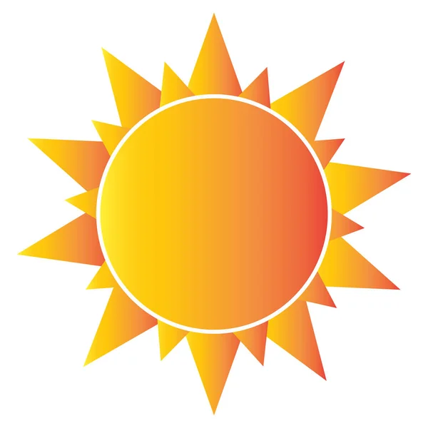 抽象的な太陽の形 — ストックベクタ