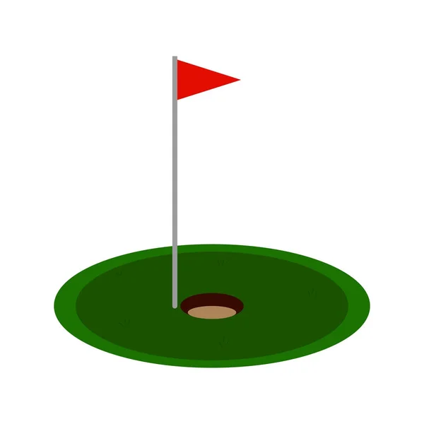 Objet de golf abstrait — Image vectorielle