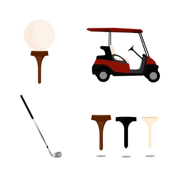 Oggetto astratto di golf — Vettoriale Stock