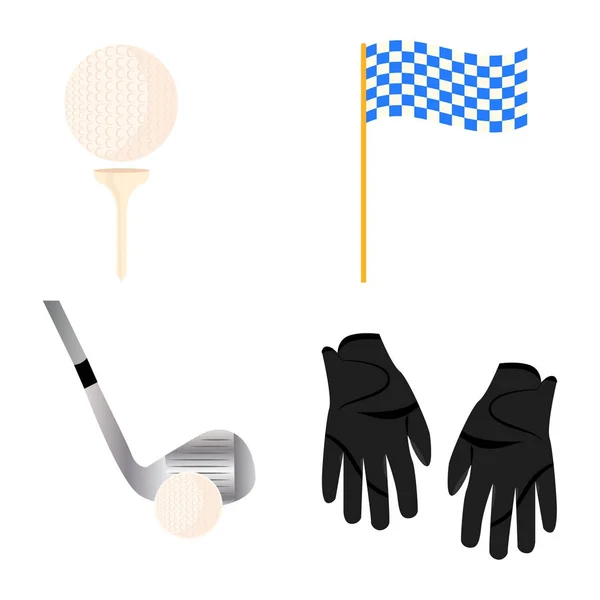 Absztrakt golf objektum — Stock Vector