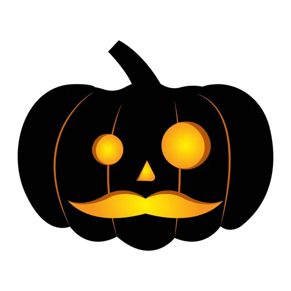 Abstract halloween pumpkin — Stock Vector