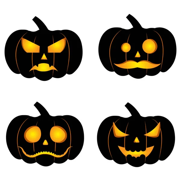 Calabaza de halloween abstracta — Vector de stock