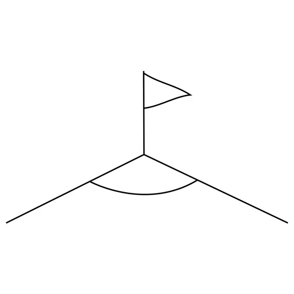 Objeto de futebol abstrato — Vetor de Stock