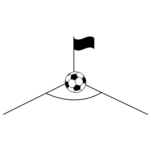 Objeto de futebol abstrato — Vetor de Stock