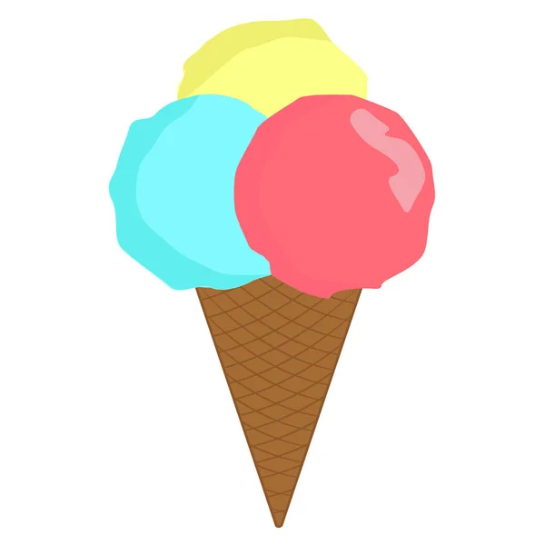 Delicioso helado — Vector de stock