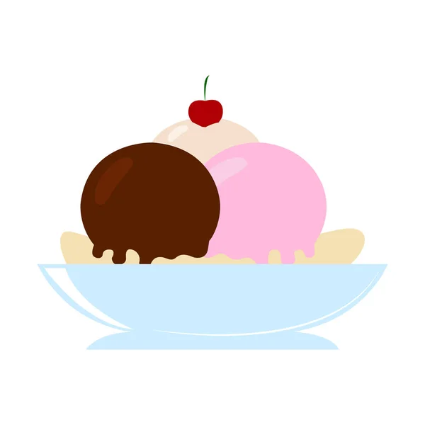 Delicioso helado — Vector de stock