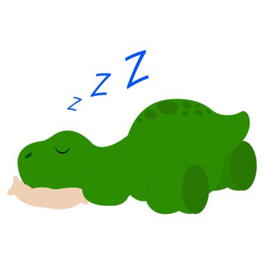 Şirin karikatür dinozor.