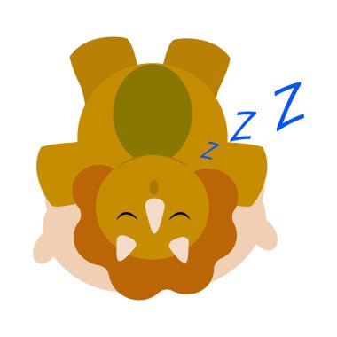 Şirin karikatür dinozor.