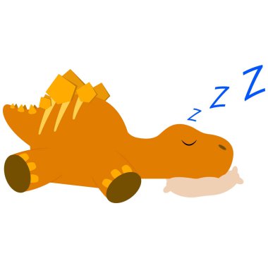 Şirin karikatür dinozor.