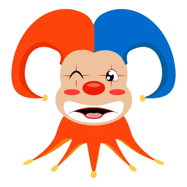 Lustiger süßer Clown — Stockvektor
