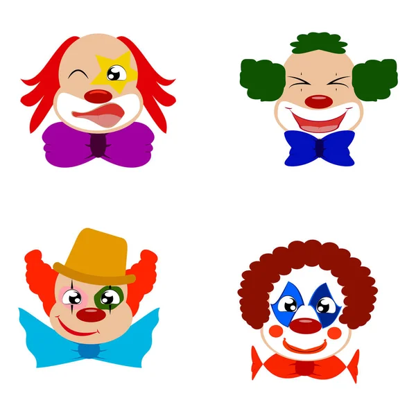 Payaso lindo divertido — Vector de stock