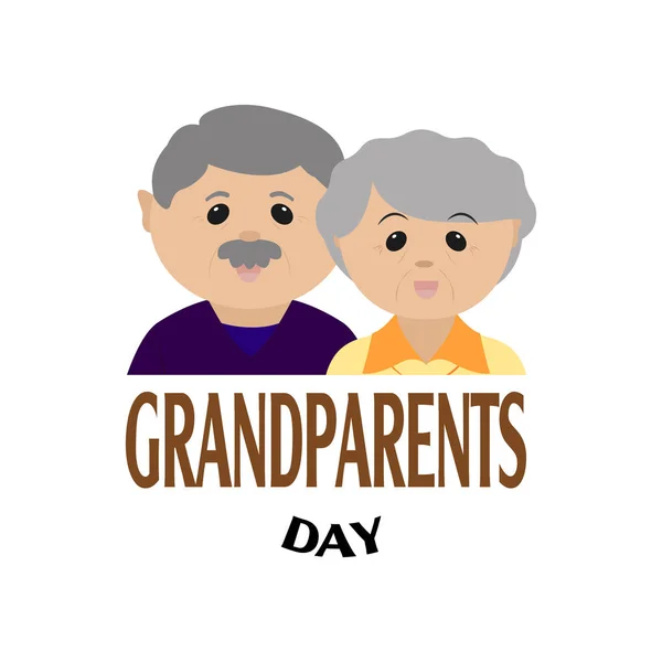 Glada morföräldrar dag — Stock vektor
