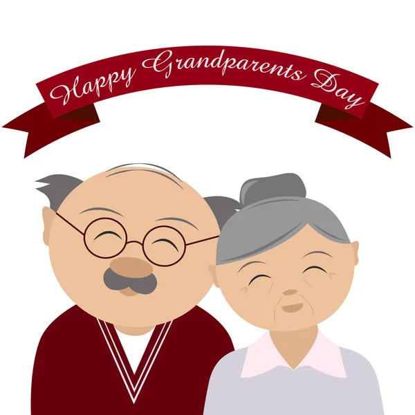 Heureux grand-parents jour — Image vectorielle