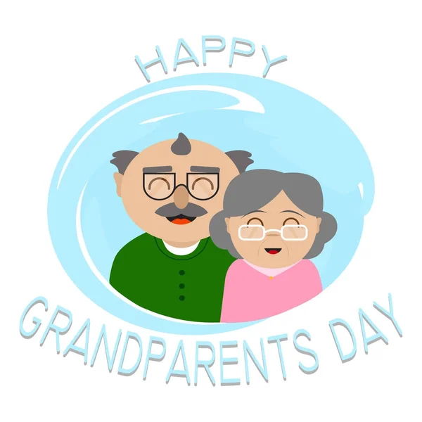 Happy grandparents day — Stock Vector