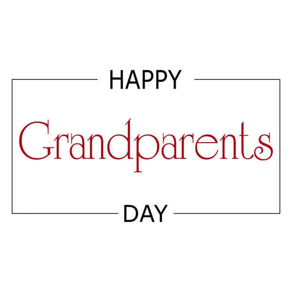 Feliz dia dos avós — Vetor de Stock