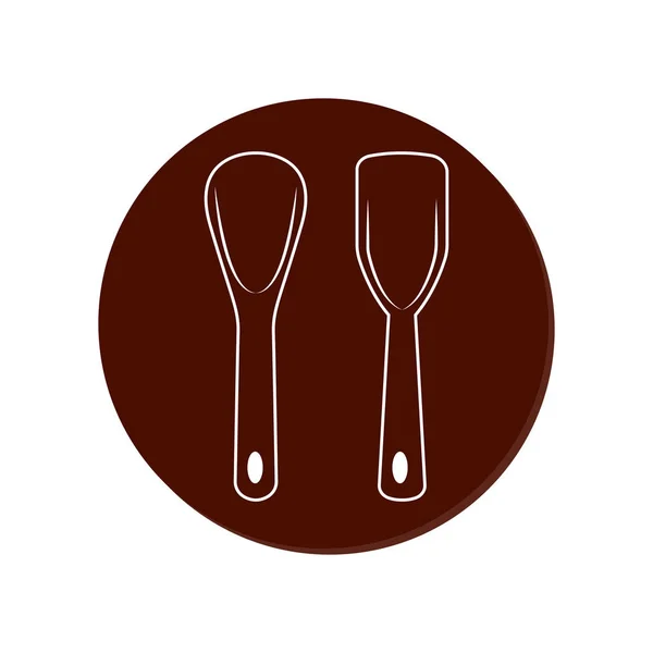 Objet contour boulangerie — Image vectorielle