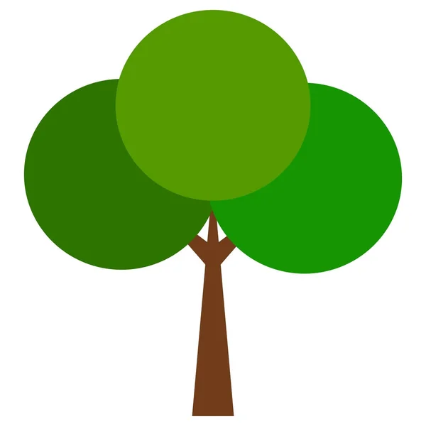 抽象的なかわいいツリー — ストックベクタ