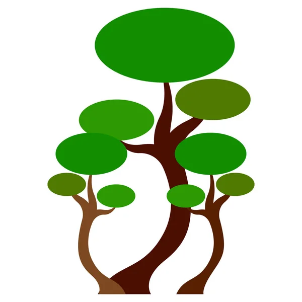 Árbol lindo abstracto — Vector de stock