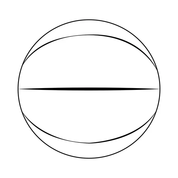 Astratto Etichetta basket — Vettoriale Stock