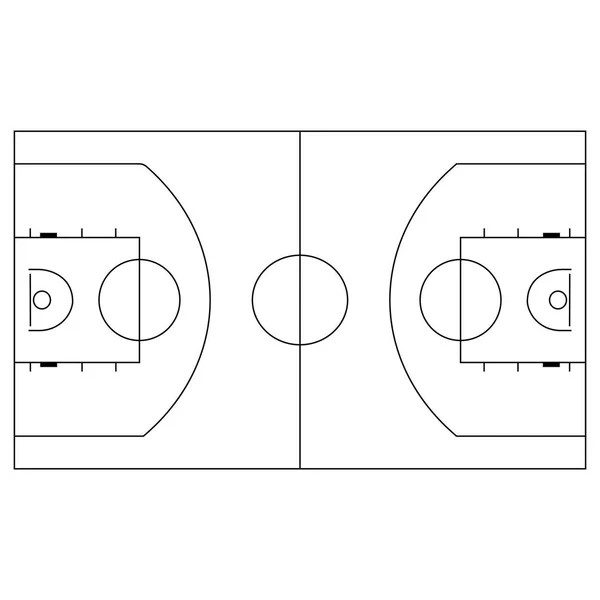 Resumen Etiqueta de baloncesto — Vector de stock