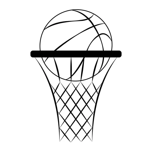 Abstracte basketbal label — Stockvector