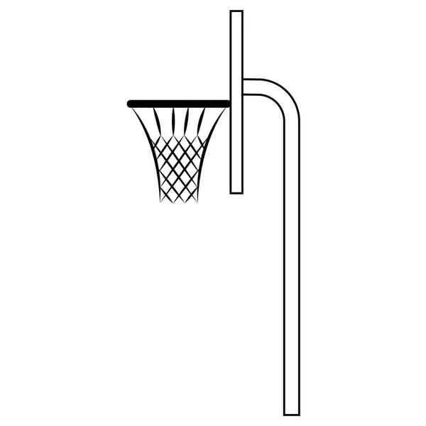 抽象的なバスケット ボールのラベル — ストックベクタ