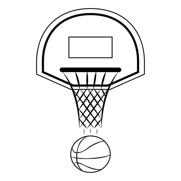 Resumen Etiqueta de baloncesto — Archivo Imágenes Vectoriales