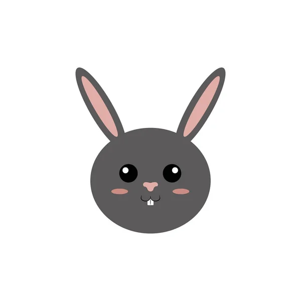 Linda cara de animal — Vector de stock