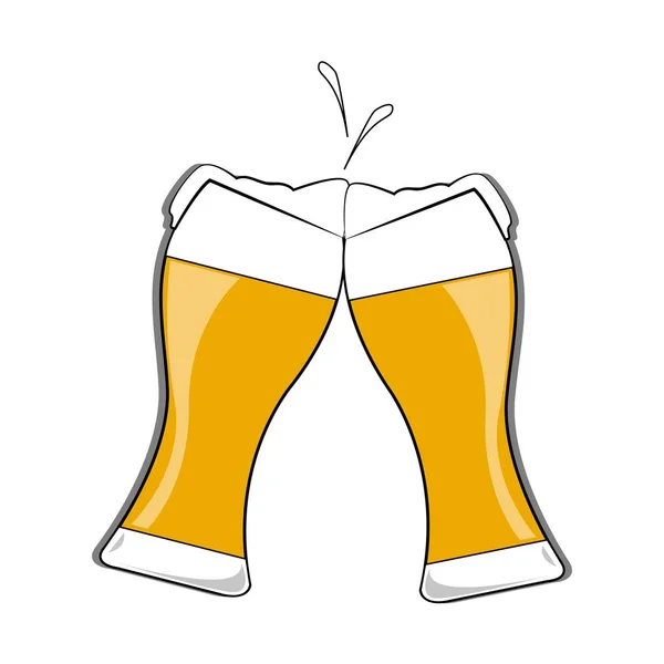 Resumen deliciosa cerveza — Vector de stock