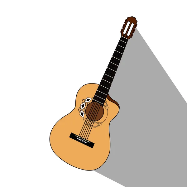 Geïsoleerde muziekinstrument — Stockvector