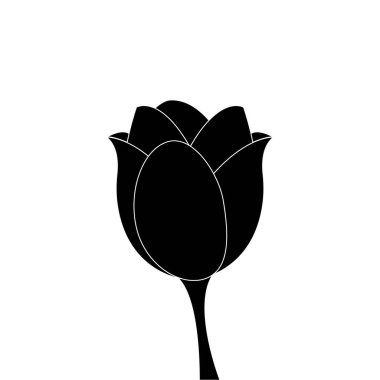 Sevimli siluet çiçek