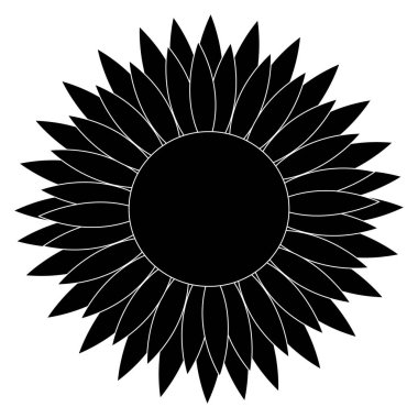 Sevimli siluet çiçek