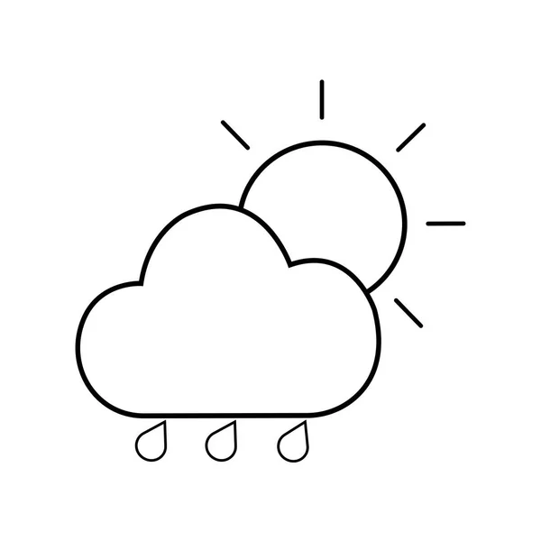 Icona meteo astratta — Vettoriale Stock