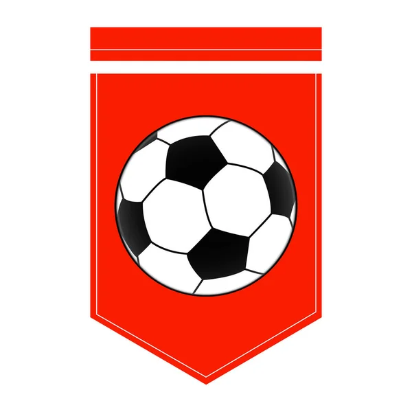 Objeto de fútbol abstracto — Vector de stock