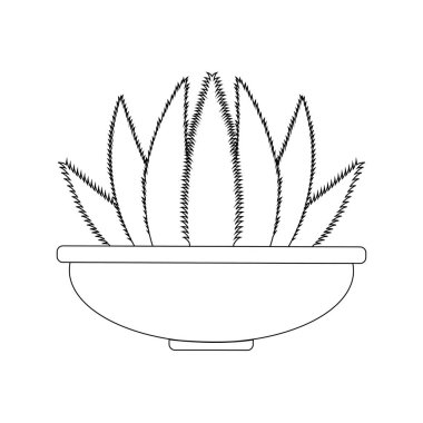 Soyut şirin kaktüs