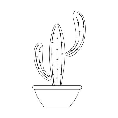 Soyut şirin kaktüs