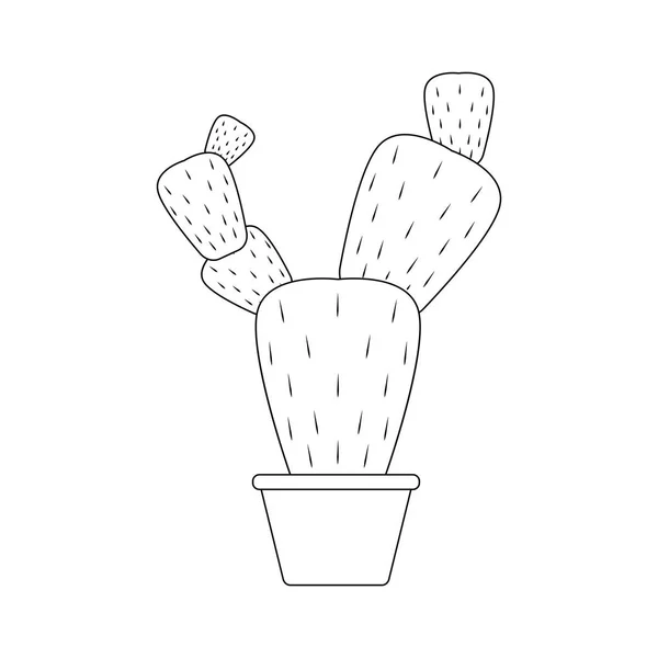 Абстрактный милый кактус — стоковый вектор