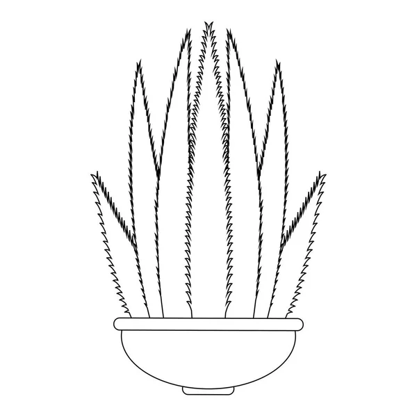 Abstrakter niedlicher Kaktus — Stockvektor