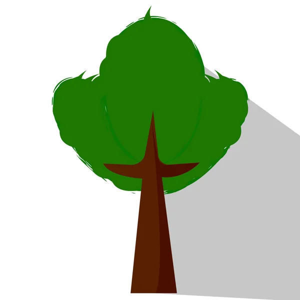 Abstraktní roztomilý strom — Stockový vektor