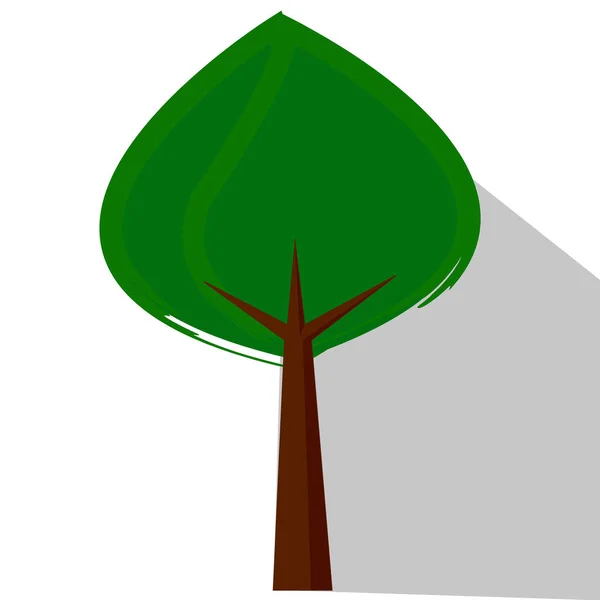 Árbol lindo abstracto — Vector de stock