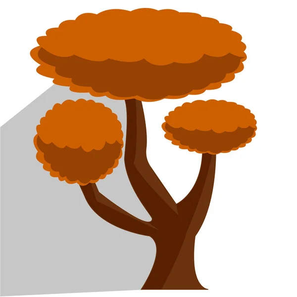 Abstrakter niedlicher Baum — Stockvektor