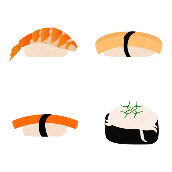 Abstract delicious sushi — Stock Vector