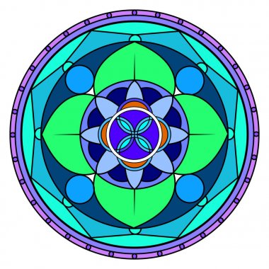 soyut şirin mandala