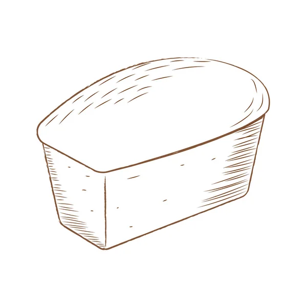 Comida de panadería abstracta — Vector de stock